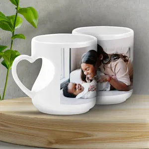 Cut Heart Handle Mug