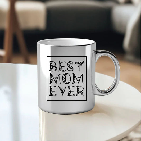Metallic Silver Mug